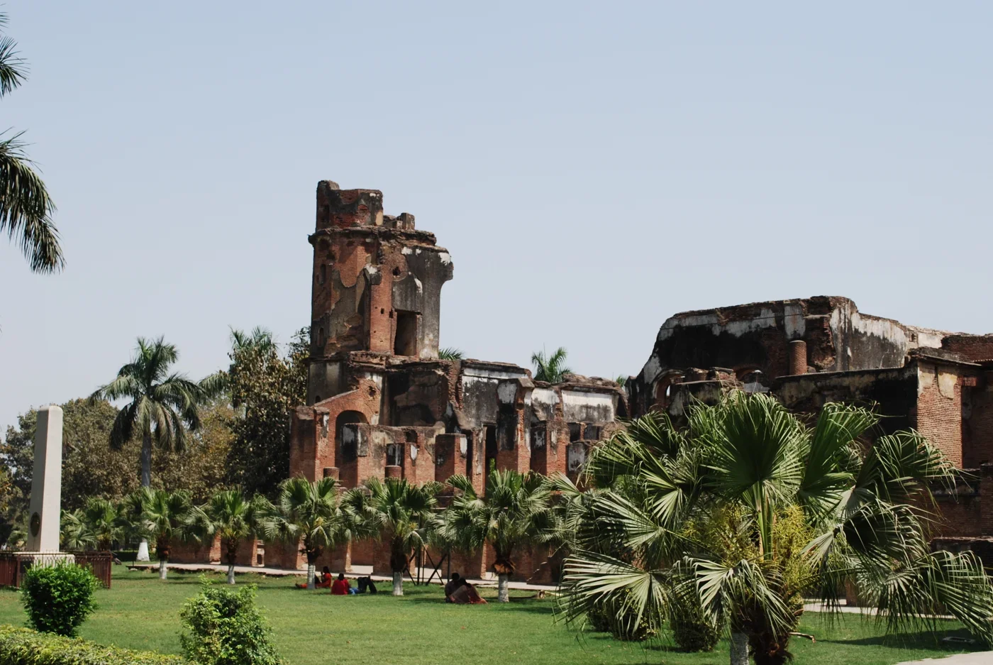 Historic Residency grounds in Lucknow