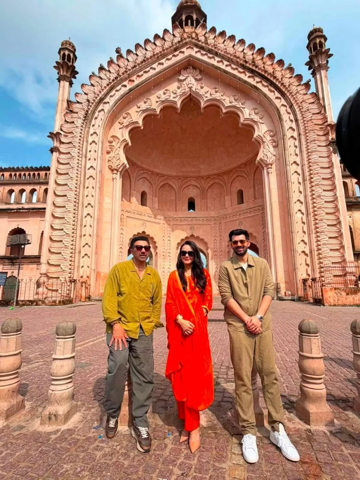 Visitors at Rumi Darwaza in Lucknow