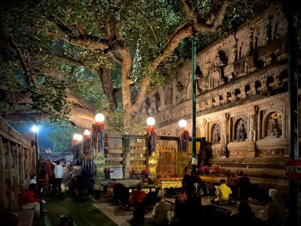 Mahabodhi Temple at Bodh Gaya in Bihar