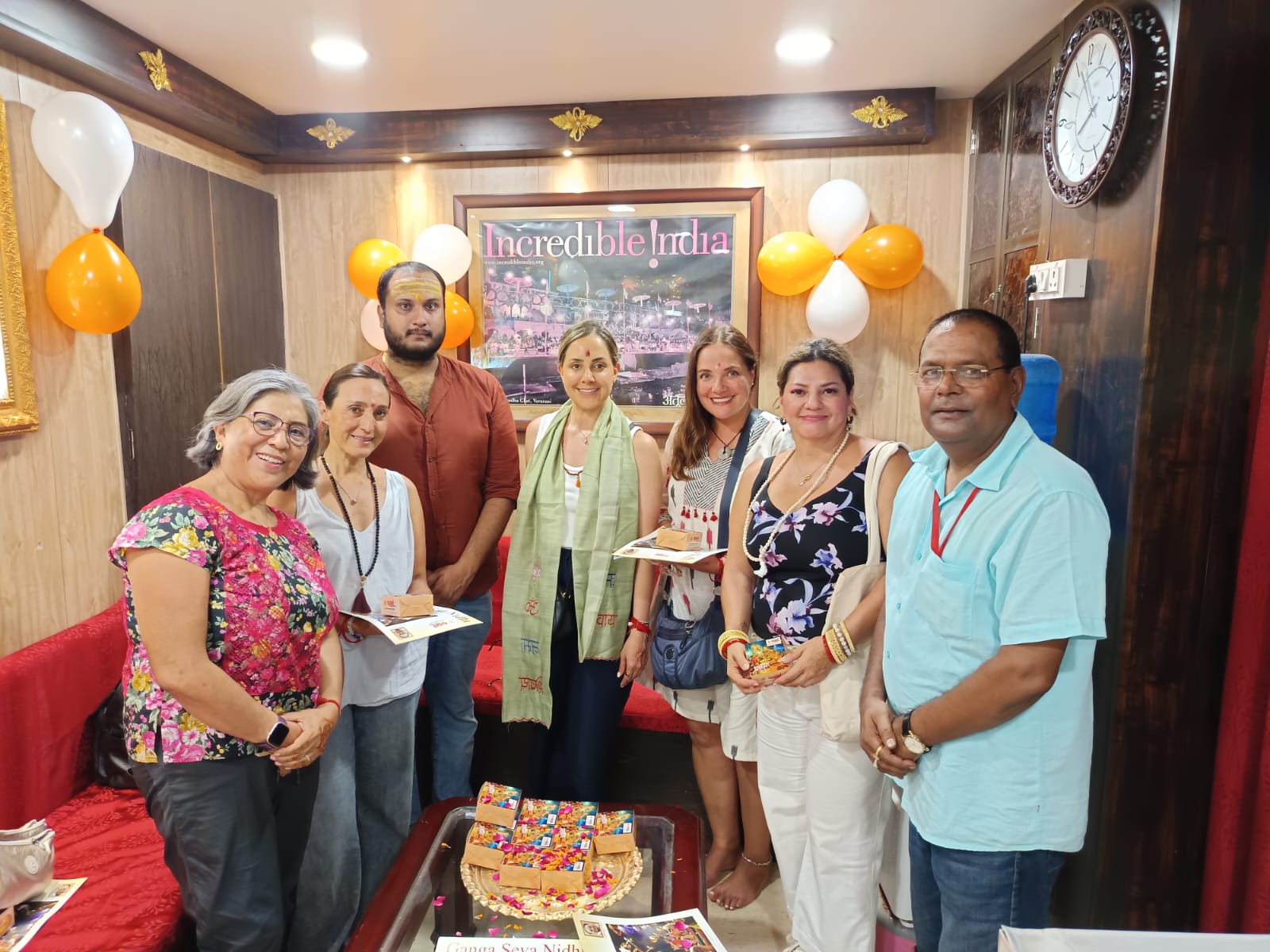 Tour Varanasi team welcoming international guests