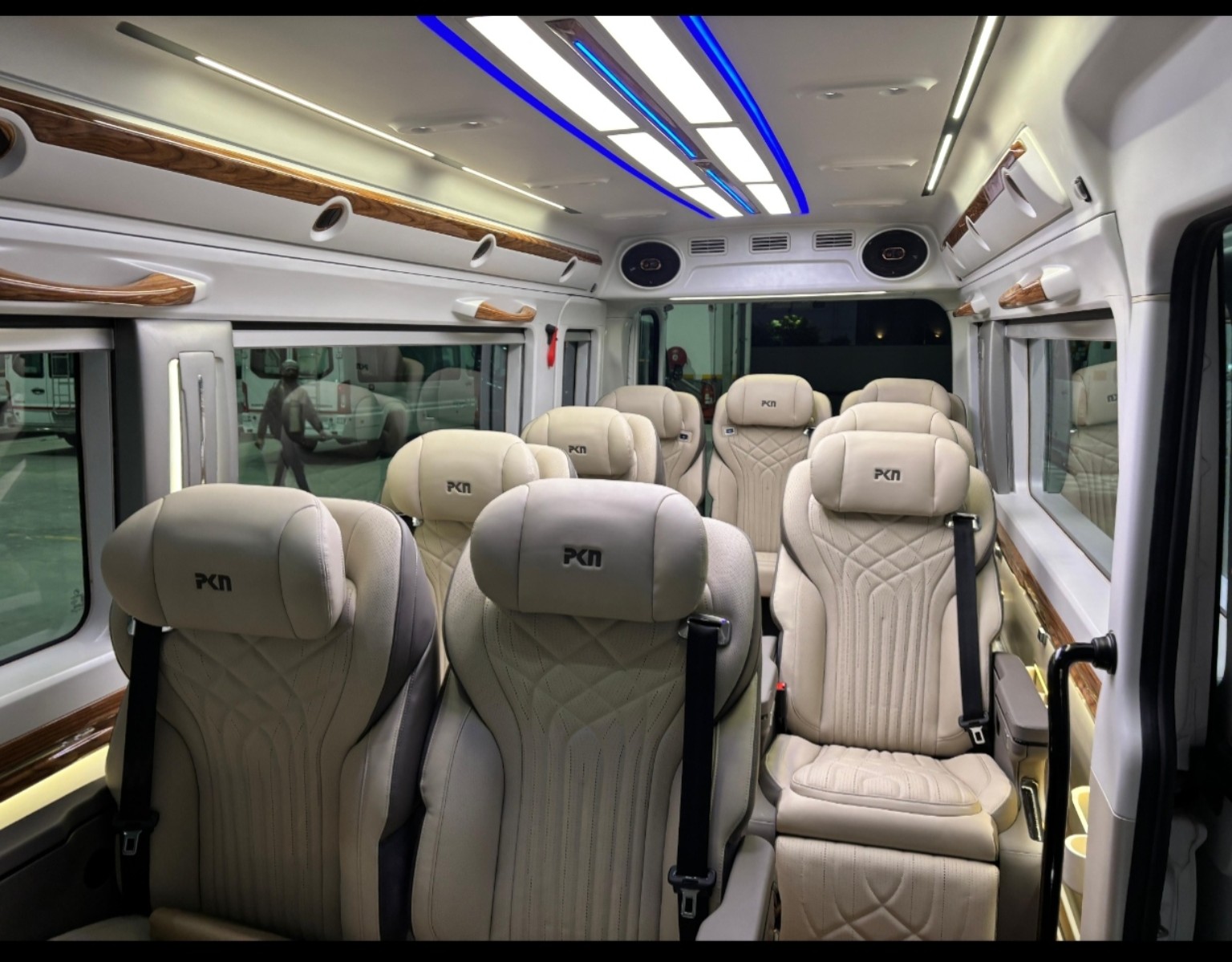 Premium Urbania interior used for comfortable private group travel